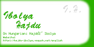 ibolya hajdu business card